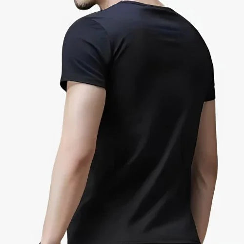 Camiseta VibeFrame© – Gola V discreta e caimento sofisticado